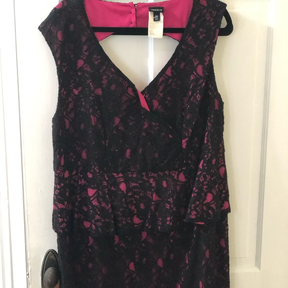 Torrid lace overlay dress